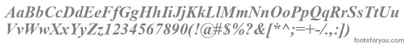 Timeskbi-Schriftart – Graue Schriften auf weißem Hintergrund