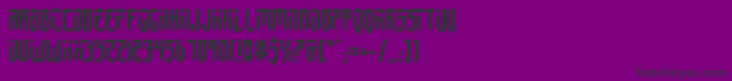 フォントFedyralIi – 紫の背景に黒い文字