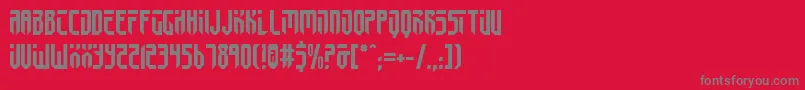FedyralIi Font – Gray Fonts on Red Background