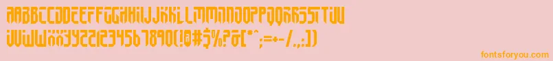 FedyralIi Font – Orange Fonts on Pink Background