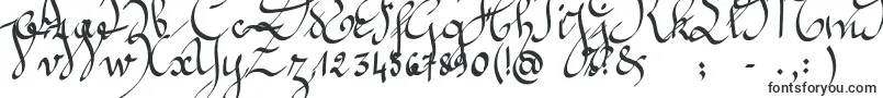 Jeannette-fontti – Kalligrafiafontit