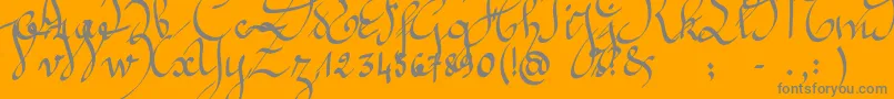 More about Jeannette Font Jeannette Font – Gray Fonts on Orange Background