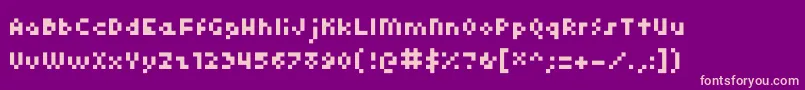Kroeger0455 Font – Pink Fonts on Purple Background