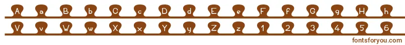 Unzipme Font – Brown Fonts on White Background