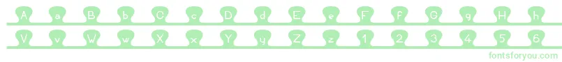 Unzipme Font – Green Fonts on White Background