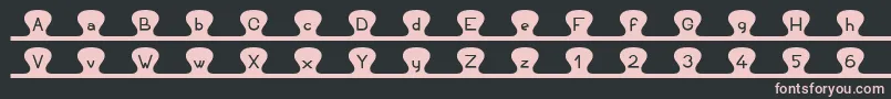Unzipme Font – Pink Fonts on Black Background
