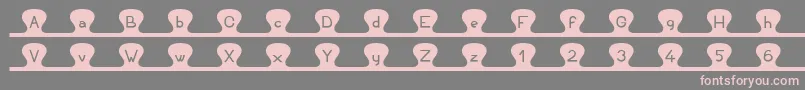 Unzipme Font – Pink Fonts on Gray Background