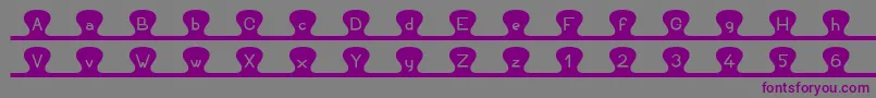 Unzipme Font – Purple Fonts on Gray Background