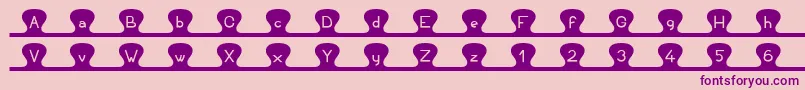 Unzipme Font – Purple Fonts on Pink Background