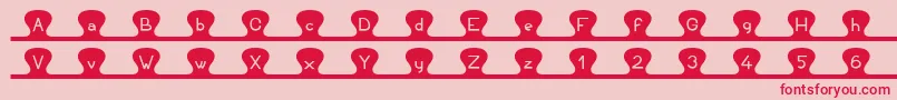 Unzipme Font – Red Fonts on Pink Background