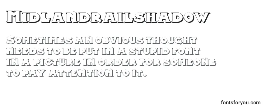 Midlandrailshadow Font