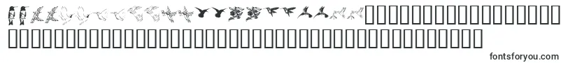 Kr Renees Hummingbirds Two Font – Low Fonts
