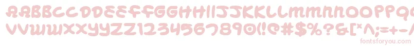 MagicBeansBold Font – Pink Fonts on White Background