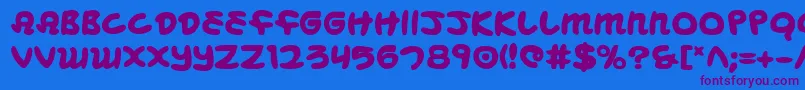 More about MagicBeansBold Font MagicBeansBold Font – Purple Fonts on Blue Background