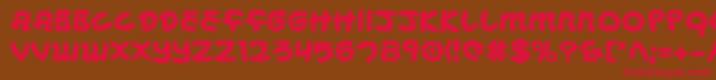 Шрифт MagicBeansBold – красные шрифты на коричневом фоне