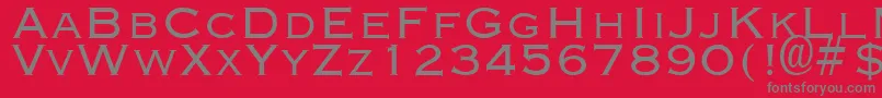 CuproDisplayCapsSsi Font – Gray Fonts on Red Background