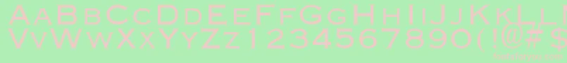 CuproDisplayCapsSsi Font – Pink Fonts on Green Background