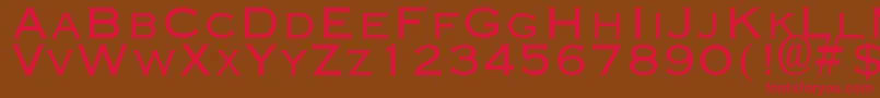 CuproDisplayCapsSsi Font – Red Fonts on Brown Background