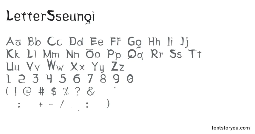 Шрифт LetterSseungi – алфавит, цифры, специальные символы
