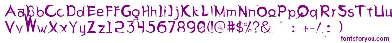 LetterSseungi Font – Purple Fonts on White Background