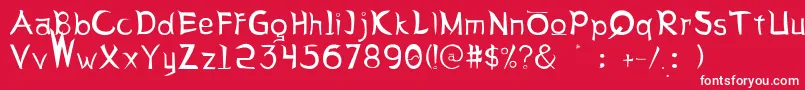 LetterSseungi Font – White Fonts on Red Background