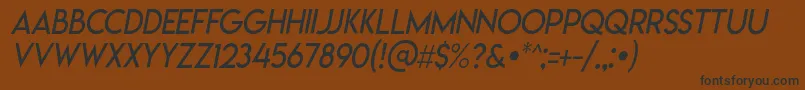 Lemonmilklightitalic Font – Black Fonts on Brown Background