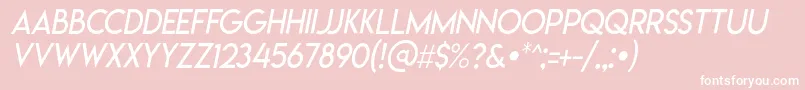 Lemonmilklightitalic Font – White Fonts on Pink Background