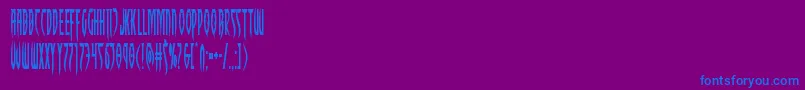 Inhumanitycond-fontti – siniset fontit violetilla taustalla