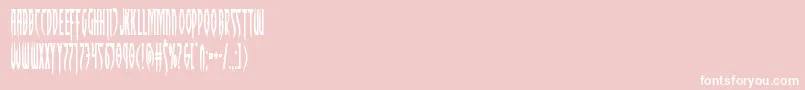 フォントInhumanitycond – ピンクの背景に白い文字
