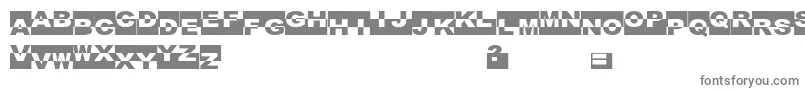 FeBlackBox Font – Gray Fonts on White Background