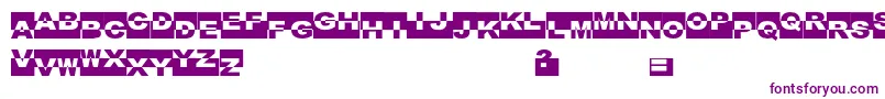 FeBlackBox Font – Purple Fonts on White Background