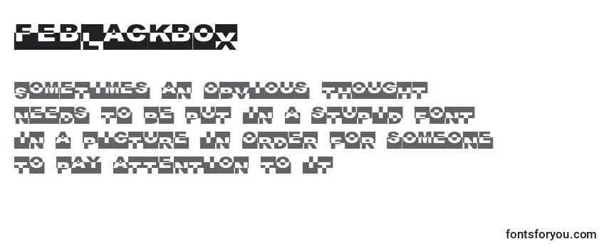 FeBlackBox Font