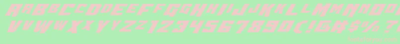 Wbv4e Font – Pink Fonts on Green Background