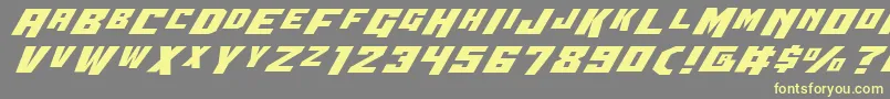 Wbv4e Font – Yellow Fonts on Gray Background