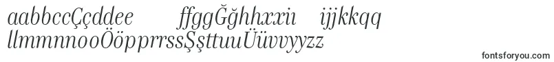 GenreItalic-Schriftart – aserbaidschanische Schriften