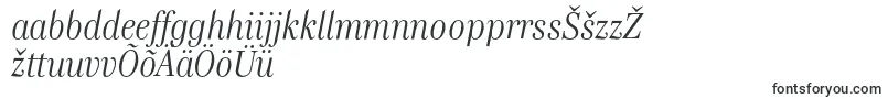 GenreItalic-Schriftart – estnische Schriften