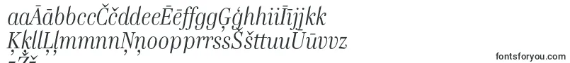 GenreItalic-Schriftart – lettische Schriften