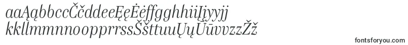 GenreItalic-Schriftart – litauische Schriften