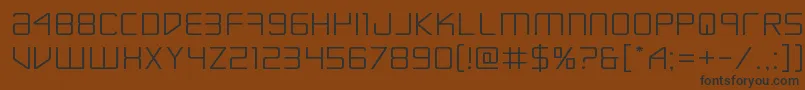 Escapeartistexpand Font – Black Fonts on Brown Background