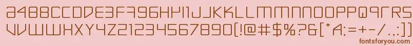 Escapeartistexpand Font – Brown Fonts on Pink Background