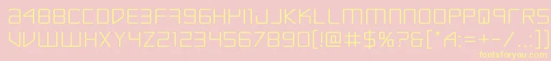 Escapeartistexpand Font – Yellow Fonts on Pink Background