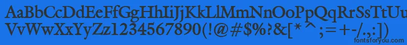 GalantBold Font – Black Fonts on Blue Background