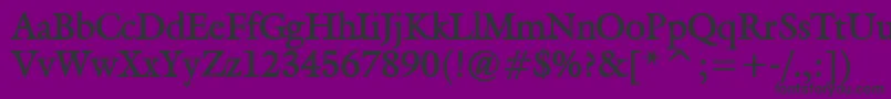 GalantBold Font – Black Fonts on Purple Background