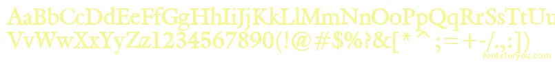 GalantBold Font – Yellow Fonts on White Background