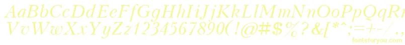 Шрифт KudrashovcttItalic – жёлтые шрифты
