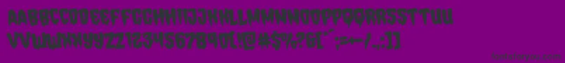 Hemogoblinrotate Font – Black Fonts on Purple Background