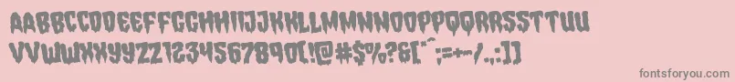 Hemogoblinrotate Font – Gray Fonts on Pink Background