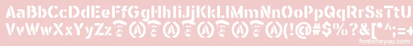 SeisdedosDeadBold Font – White Fonts on Pink Background