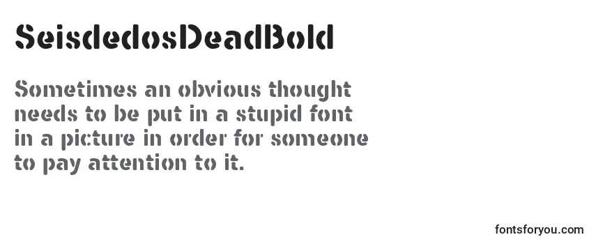 SeisdedosDeadBold Font