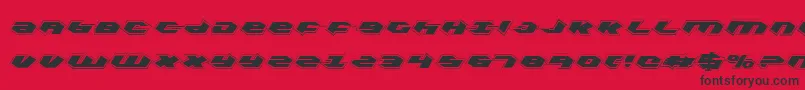 Kubrickpc Font – Black Fonts on Red Background